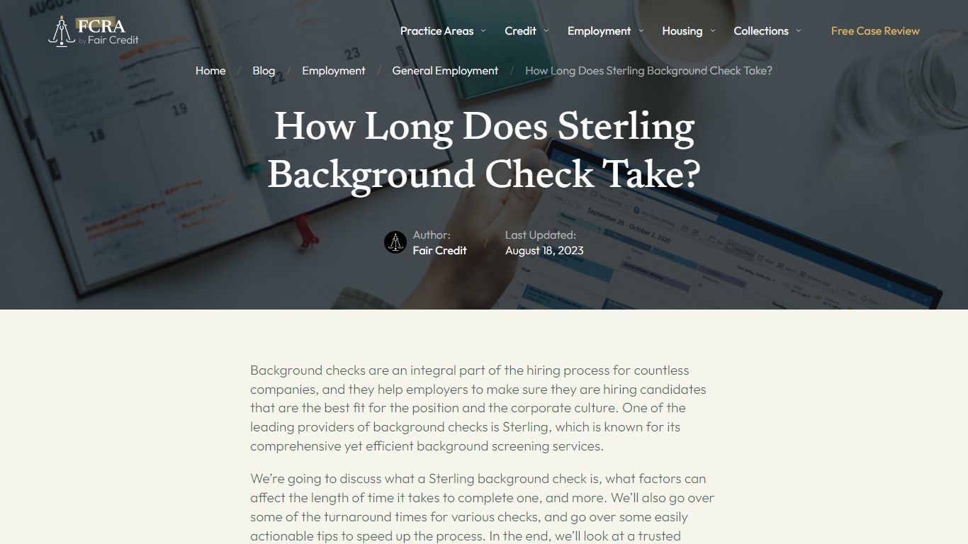 How Long Does Sterling Background Check Take? | Fair Credit