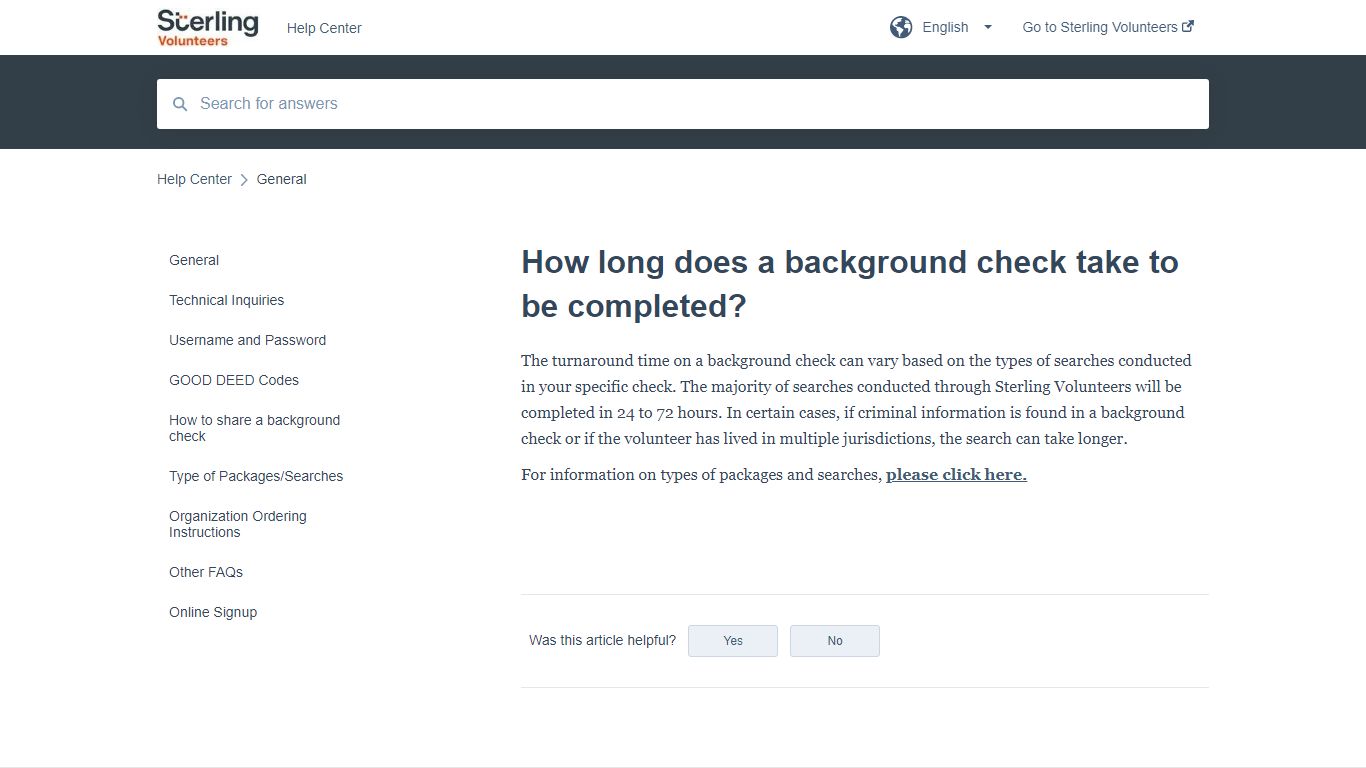 How long does a background check take to be completed?